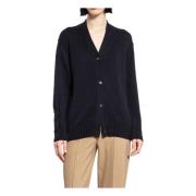 Zwarte V-hals Kabeltrui Cardigan Max Mara , Black , Dames