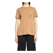 Monogram Beige T-shirt met Borstzak Max Mara , Beige , Dames