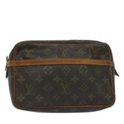 Pre-owned Canvas clutches Louis Vuitton Vintage , Brown , Dames