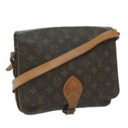 Pre-owned Canvas louis-vuitton-bags Louis Vuitton Vintage , Brown , Da...