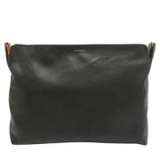 Pre-owned Leather clutches Burberry Vintage , Black , Dames