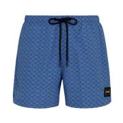 Short A Fantasia Mood Micro Pattern F**k , Blue , Heren