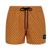 Short A Fantasia Mood Micro Pattern F**k , Multicolor , Heren