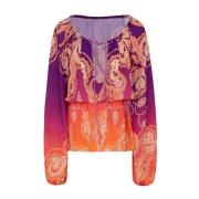 Kort Jurk Zonsopgang F**k , Multicolor , Dames