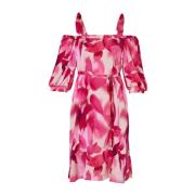 Bloemen Roze Jurk Liu Jo , Pink , Dames