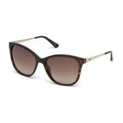 Metalen Frame Dames Zonnebrillen Collectie Guess , Brown , Dames