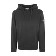 Zwarte Iconische Hoodie Stone Island , Black , Heren