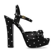 Plateau Sandalen Bianca Dolce & Gabbana , Black , Dames