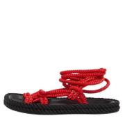 Pre-owned Fabric sandals Isabel Marant Pre-owned , Red , Dames