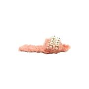 Pre-owned Faux Fur sandals Miu Miu Pre-owned , Pink , Dames