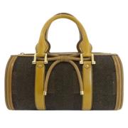 Pre-owned Canvas handbags Burberry Vintage , Brown , Dames