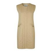 Stijlvolle Pale Khaki Jas Masai , Beige , Dames