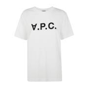 Donkerblauw VPC T-shirt A.p.c. , White , Dames