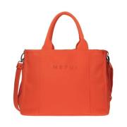 Oranje Strandtas met Magnetische Sluiting Me-Fui , Orange , Dames