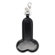 Zwarte Leren Phallus Sleutelhouder JW Anderson , Black , Unisex