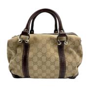 Pre-owned Canvas gucci-bags Gucci Vintage , Beige , Dames