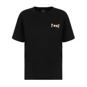 T-Shirt MET Print F**k , Black , Dames