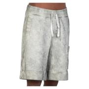 Stone Washed Jersey Shorts Ten C , Gray , Heren