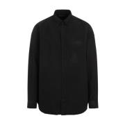 Zwarte Cocoon Shirt Balenciaga , Black , Heren