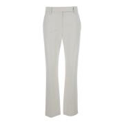 Witte Slim Fit Broek Brunello Cucinelli , White , Dames