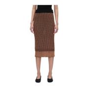 Bi-Color Knit Pencil Skirt 3.1 Phillip Lim , Brown , Dames