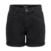 Stijlvolle Casual Shorts voor Mannen Only , Black , Dames