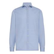 Slim Fit Polo Shirt in Filo Di Scozia Pique Boggi Milano , Blue , Here...