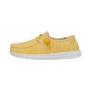 Pastel Chambray Sneaker Hey Dude , Yellow , Dames