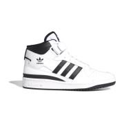 Basketbalsneaker Junior Mid-Cut Stijl Adidas , White , Heren