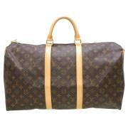 Pre-owned Canvas handbags Louis Vuitton Vintage , Brown , Dames