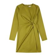 Korte jurk met voorste knoop Silvian Heach , Green , Dames