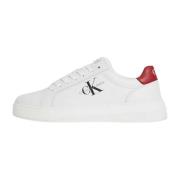 Gerecyclede Leren Sneakers Calvin Klein , White , Heren