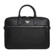 24-Uur Laptop Tas Emporio Armani , Black , Heren