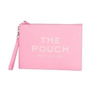 Leren Grote Pouch Marc Jacobs , Pink , Dames
