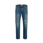 Klassieke Denim Jeans voor Mannen Jack & Jones , Blue , Heren