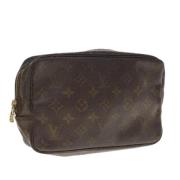 Pre-owned Canvas clutches Louis Vuitton Vintage , Brown , Dames