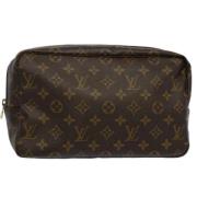 Pre-owned Canvas clutches Louis Vuitton Vintage , Brown , Dames