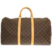 Pre-owned Canvas handbags Louis Vuitton Vintage , Brown , Dames