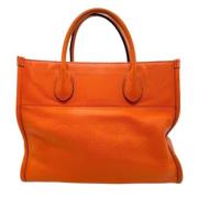 Pre-owned Leather gucci-bags Gucci Vintage , Orange , Dames