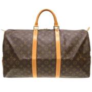 Pre-owned Canvas handbags Louis Vuitton Vintage , Brown , Dames