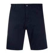 Heren Blauwe Katoenen Bermuda Shorts Levi's , Blue , Heren