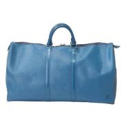 Pre-owned Leather handbags Louis Vuitton Vintage , Blue , Dames