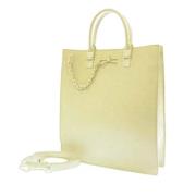 Pre-owned Leather louis-vuitton-bags Louis Vuitton Vintage , White , D...