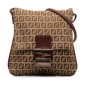 Pre-owned Canvas crossbody-bags Fendi Vintage , Brown , Dames