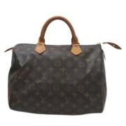 Pre-owned Canvas handbags Louis Vuitton Vintage , Brown , Dames