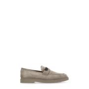 Beige Suède Mocassins Brunello Cucinelli , Beige , Dames