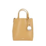 Oker Tote Tas met Zilveren Hardware Jil Sander , Yellow , Dames