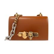 Jewelled Satchel Mini Schoudertas Alexander McQueen , Brown , Dames