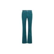 Bootcut Corduroy Broek Fabienne Chapot , Green , Dames