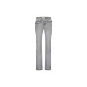 Bootcut Denim Broek met Wijde Pijpen Fabienne Chapot , Gray , Dames